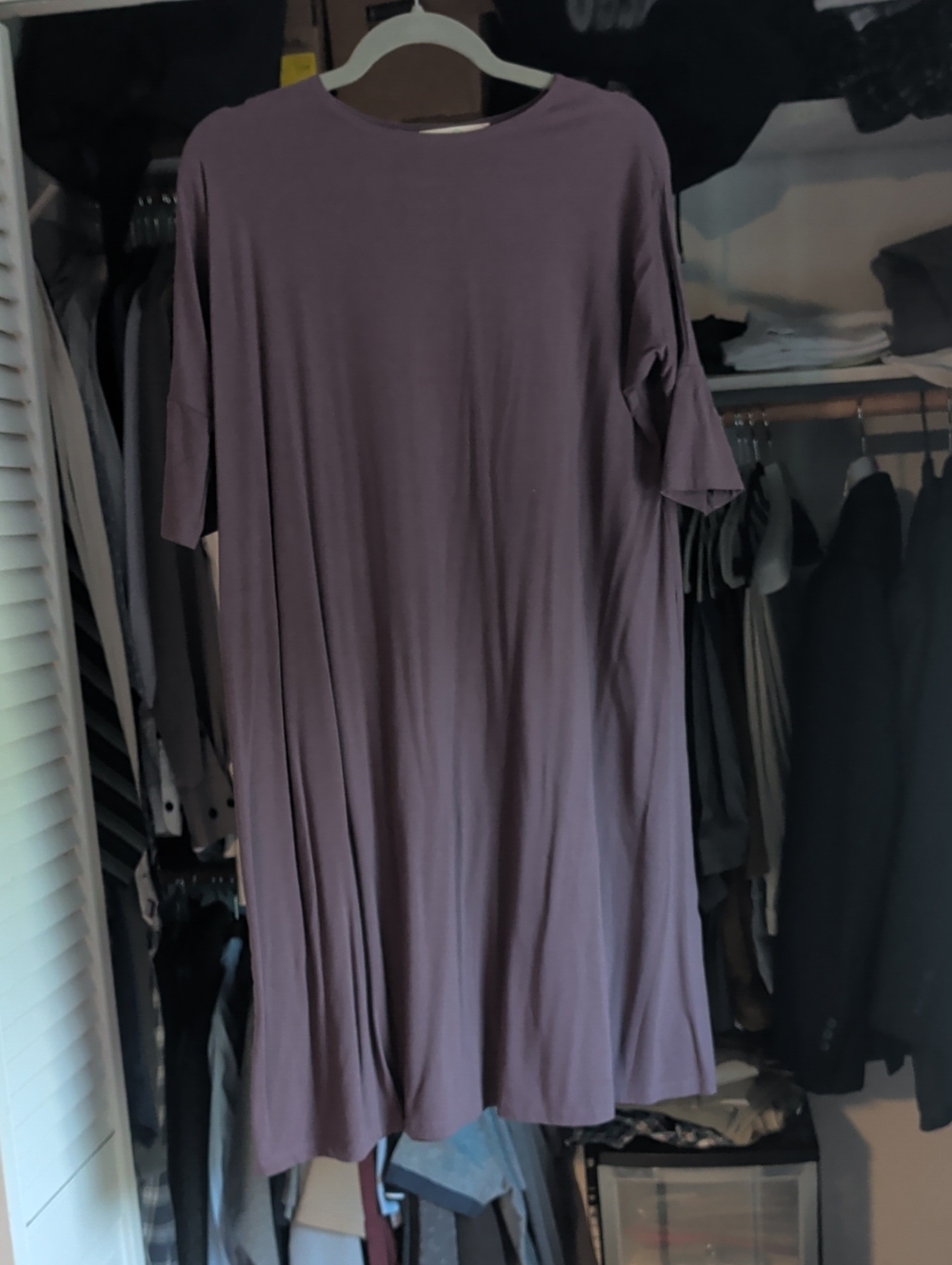 Mimu Maxi  knee length Dress in Mauve